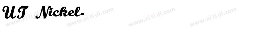 UT Nickel字体转换